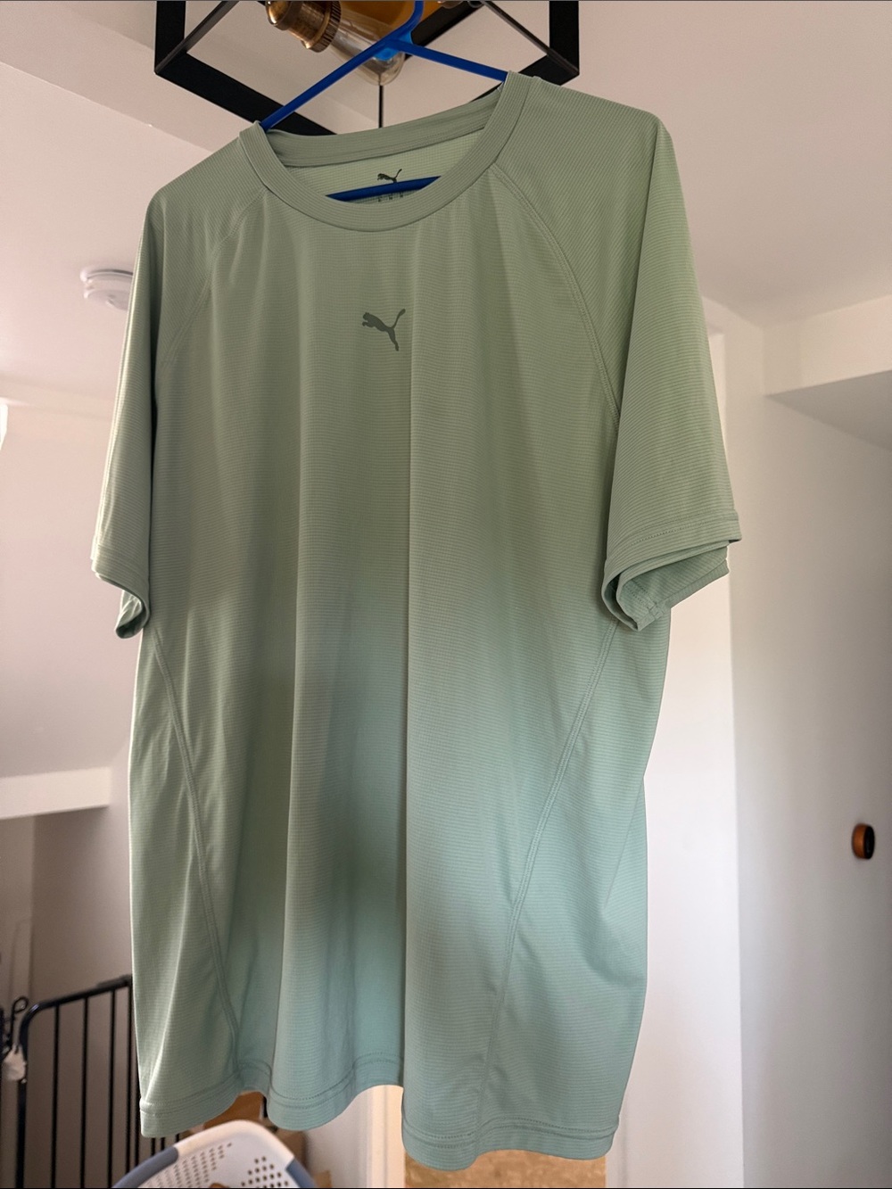 Puma Light Sage Green Short Sleeve Crew Neck Tee